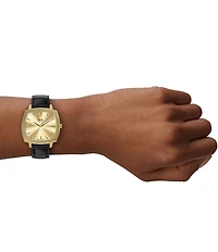 Fossil x Nick Jonas Machine Luxe Three-Hand Croco Leather Strap Watch