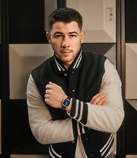 Fossil x Nick Jonas Machine Luxe Three-Hand Croco Leather Strap Watch