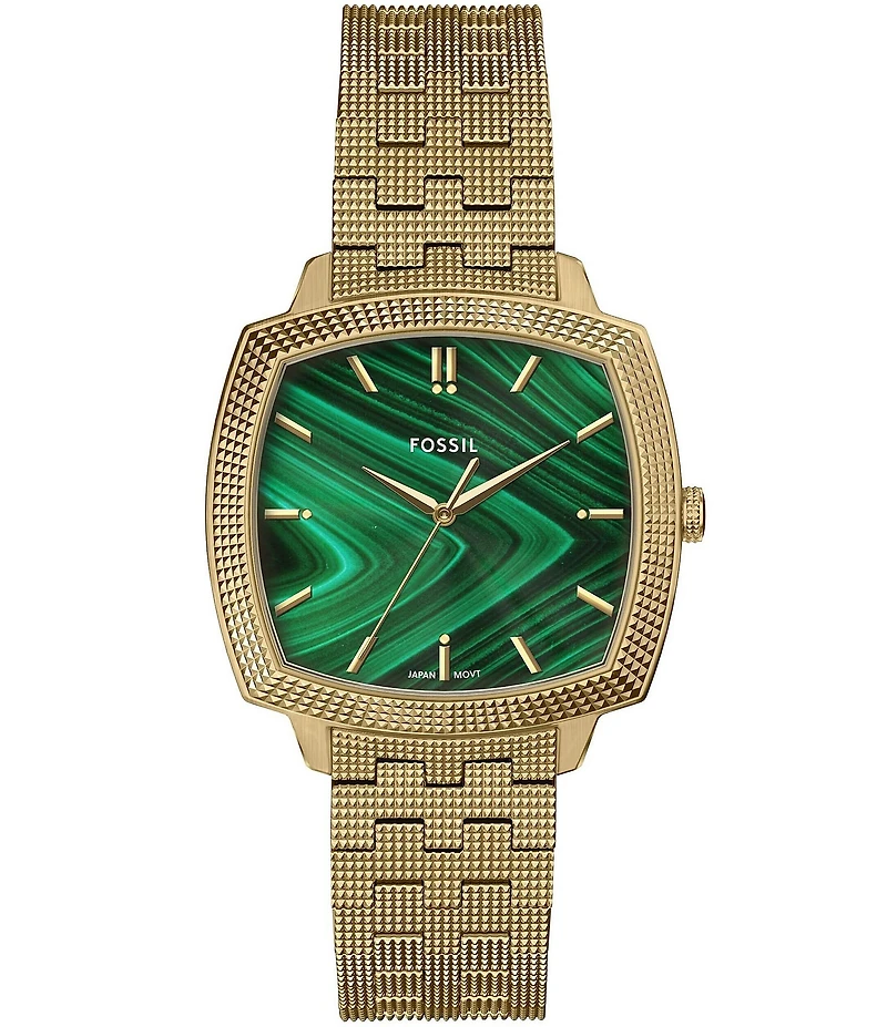 Fossil x Nick Jonas Machine Luxe Three-Hand Stainless Steel Bracelet Watch