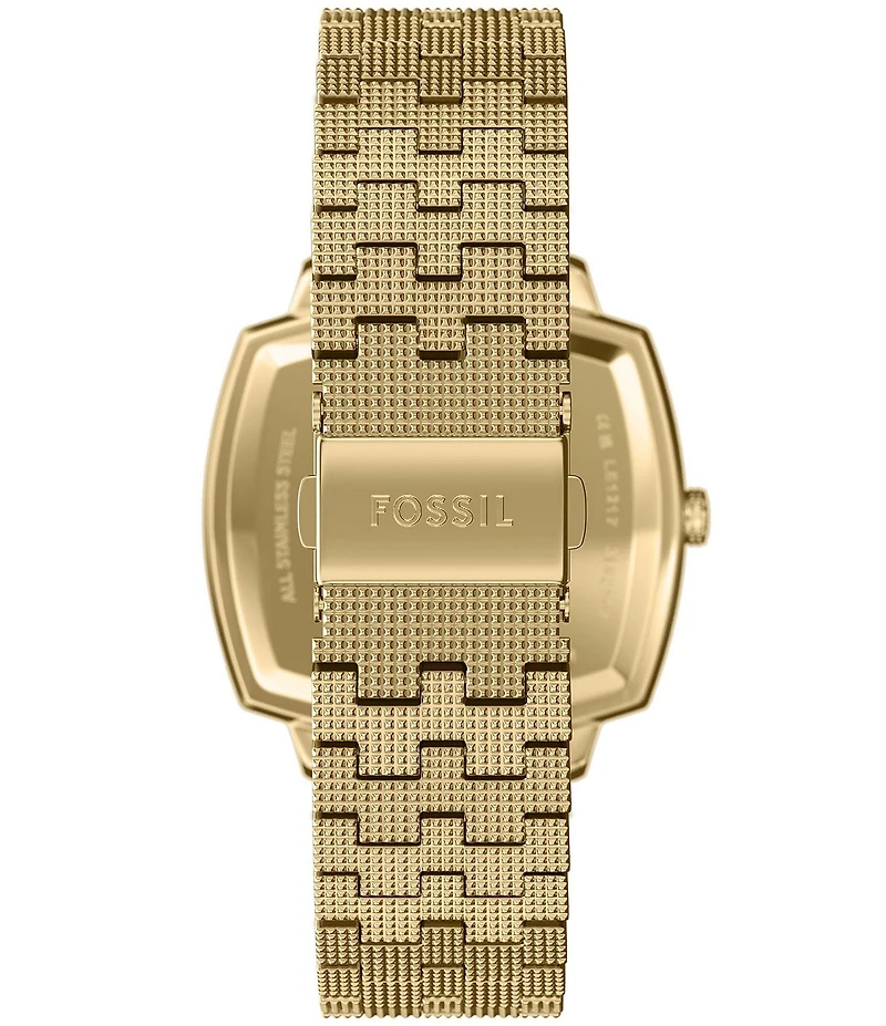 Fossil x Nick Jonas Machine Luxe Three-Hand Stainless Steel Bracelet Watch