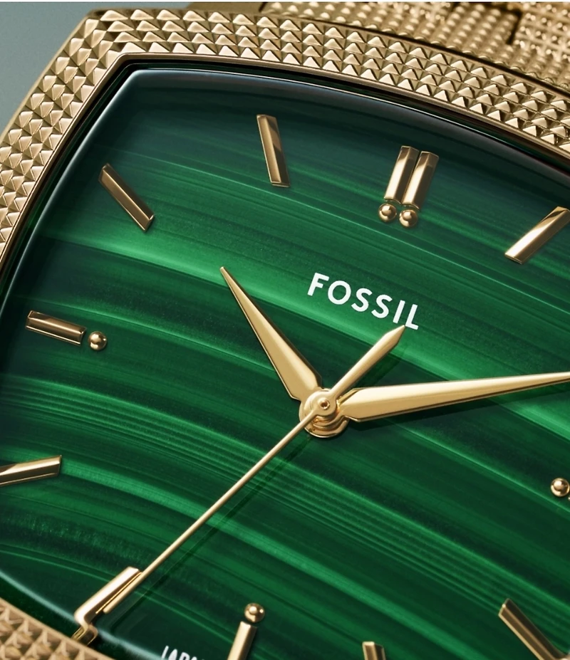 Fossil x Nick Jonas Machine Luxe Three-Hand Stainless Steel Bracelet Watch