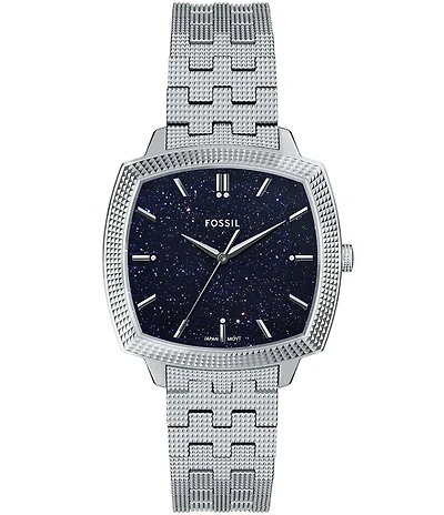 Fossil x Nick Jonas Machine Luxe Three-Hand Stainless Steel Bracelet Watch