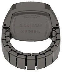 Fossil x Nick Jonas Machine Luxe Vignette Two-Hand Stainless Steel Ring Watch