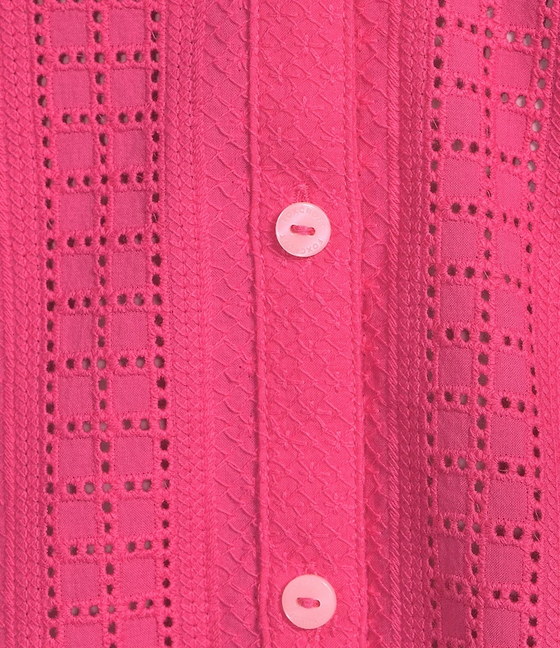 Foxcroft Zoey Point Collar Long Sleeve Soft Cotton Shirt