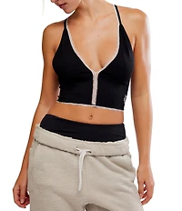 FP Movement Ace In Lace Plunge V-Neck Sleeveless Cami