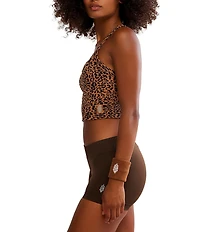 FP Movement All Clear Animal Print Scoop Neckline Sleeveless Cami