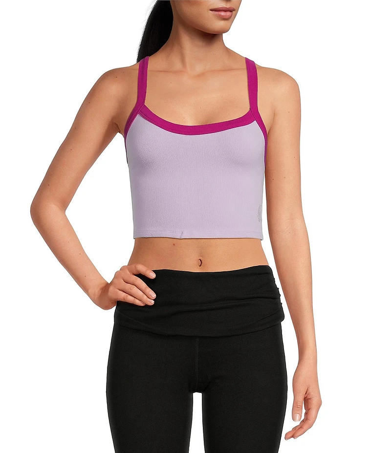 FP Movement All Clear Color Block Scoop Neckline Razorback Sleeveless Cami