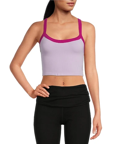 FP Movement All Clear Color Block Scoop Neckline Razorback Sleeveless Cami
