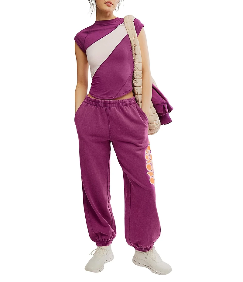 FP Movement All Star Mid Rise Slouchy Oversized Sweatpants