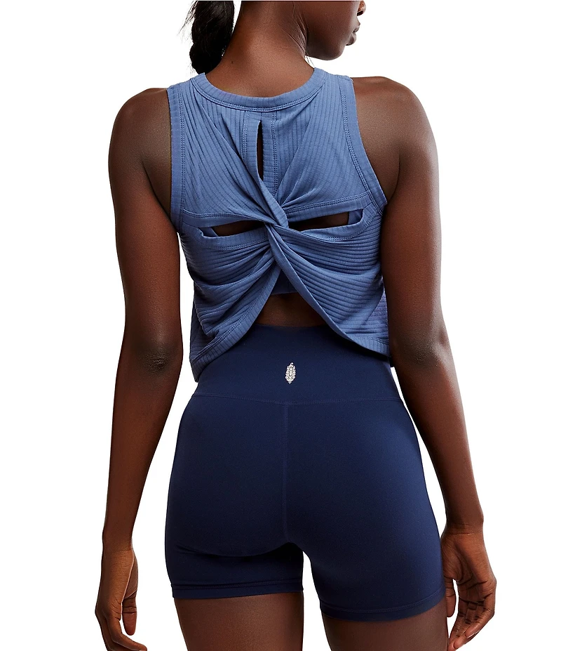 FP Movement Comeback Scoop Neck Sleeveless Twist Back Ribbed Tank
