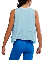 FP Movement Crew Neckline Curved Hem Tempo Tank