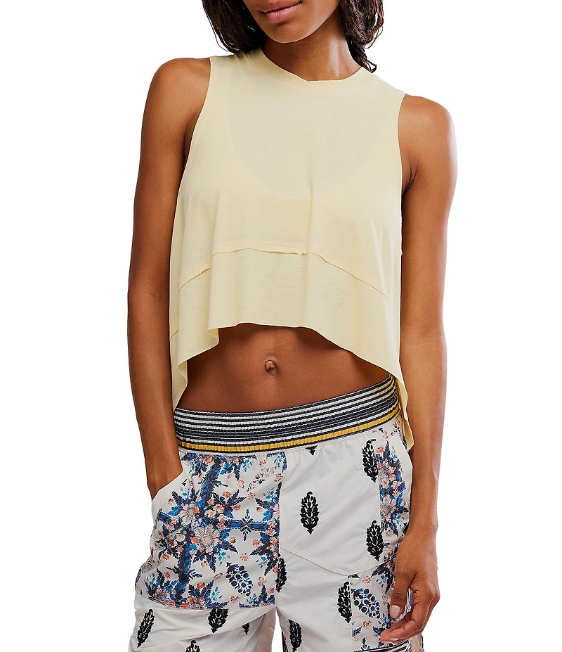 FP Movement Crew Neckline Curved Hem Tempo Tank