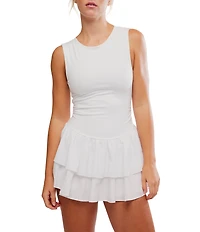 FP Movement Field Day Crew Neck Sleeveless Drop Waist Skortsie