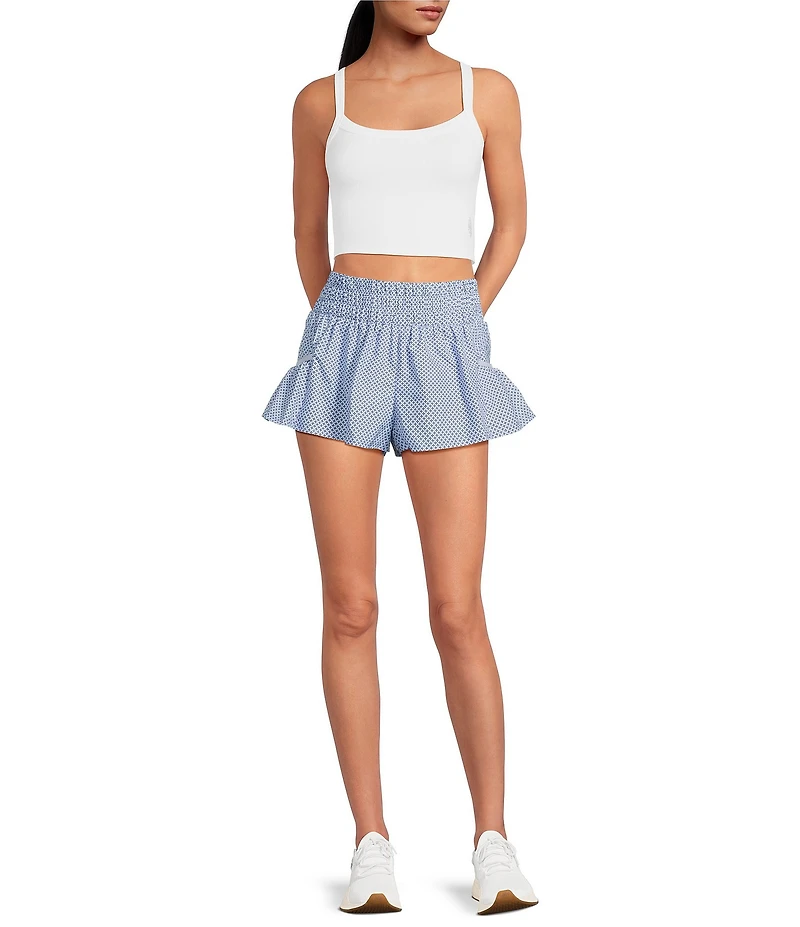 FP Movement Get Your Flirt On Printed High Rise Shorts