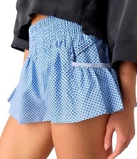 FP Movement Get Your Flirt On Printed High Rise Shorts