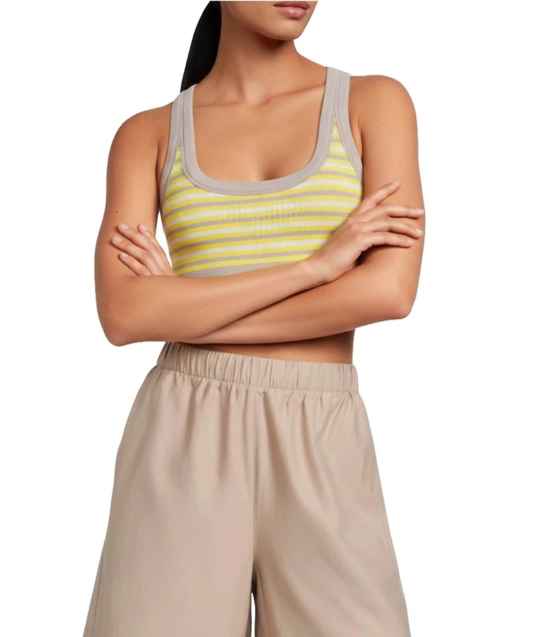 FP Movement Go To Stripe Scoop Neck Raceback Sport Bra