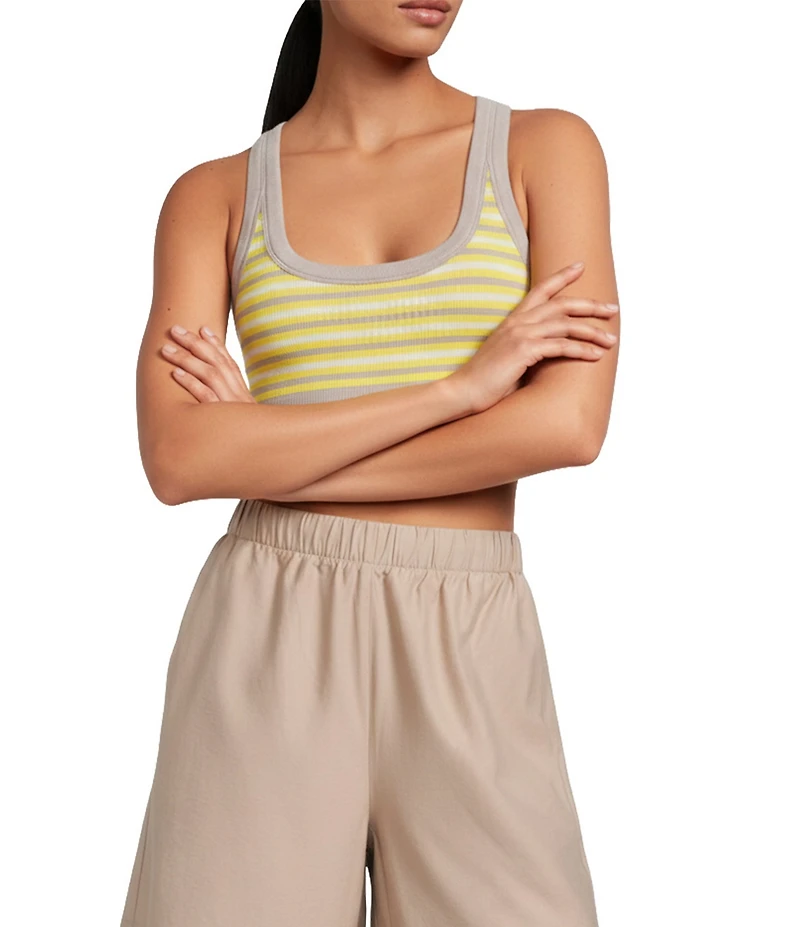 FP Movement Go To Stripe Scoop Neck Raceback Sport Bra