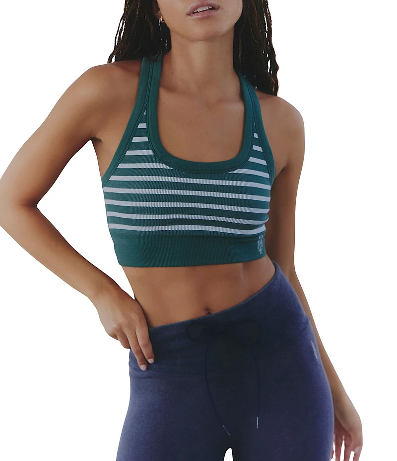 FP Movement Go To Stripe Scoop Neck Raceback Sport Bra