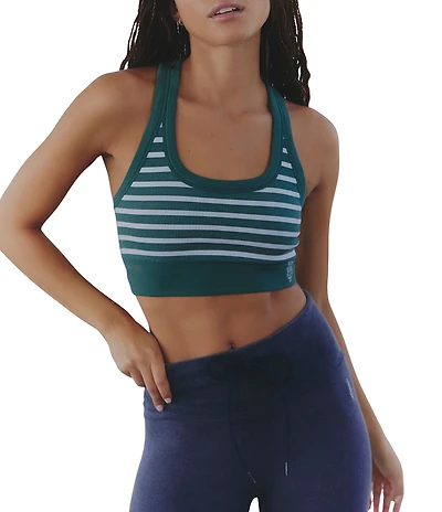 FP Movement Go To Stripe Scoop Neck Raceback Sport Bra