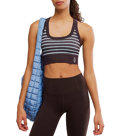 FP Movement Go To Stripe Scoop Neck Raceback Sport Bra