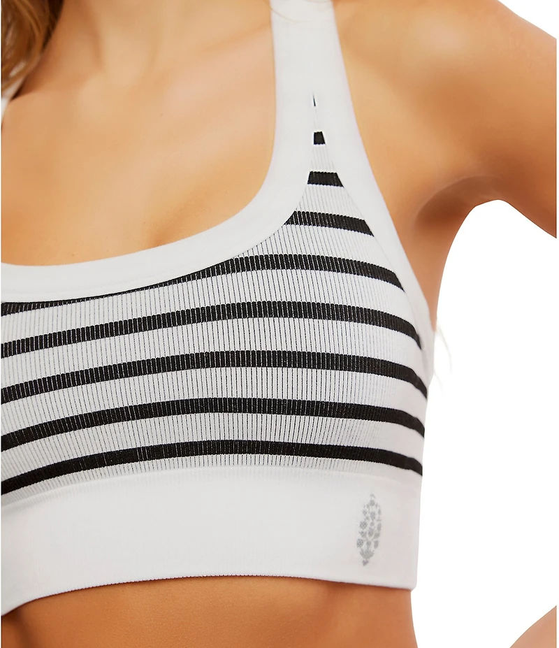 FP Movement Go To Stripe Scoop Neck Raceback Sport Bra