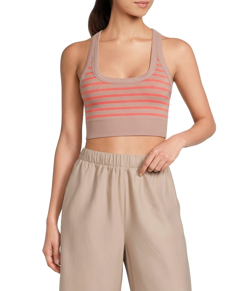 FP Movement Go To Stripe Scoop Neck Raceback Sport Bra