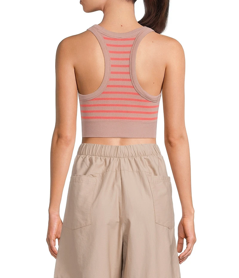 FP Movement Go To Stripe Scoop Neck Raceback Sport Bra