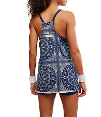 FP Movement Hot Shot Bandana Printed Scoop Neck Sleeveless Mini Dress