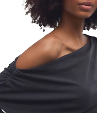 FP Movement Hot Shot City Off-the-Shoulder Short Sleeve Mini Dress