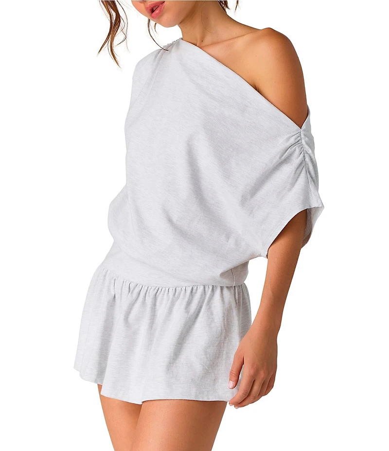 FP Movement Hot Shot City Off-the-Shoulder Short Sleeve Mini Dress