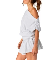 FP Movement Hot Shot City Off-the-Shoulder Short Sleeve Mini Dress