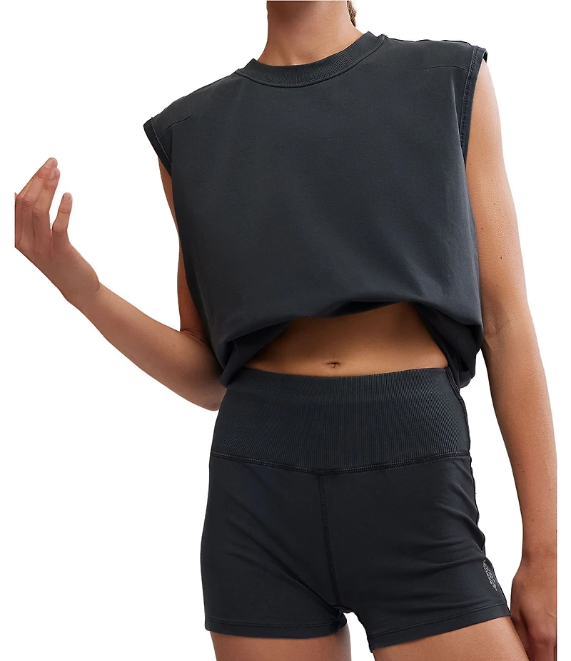 FP Movement Hot Shot Crew Neck Sleeveless Muscle Tank and Micro Short Two-Piece Set