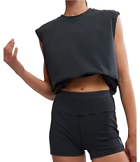 FP Movement Hot Shot Crew Neck Sleeveless Muscle Tank and Micro Short Two-Piece Set