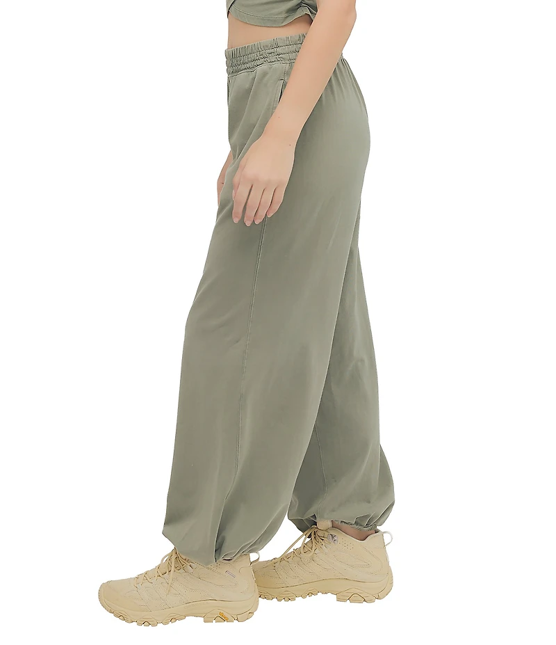 FP Movement Hot Shot Crossover Crew Neck Cropped Muscle Tee & High-Rise Waist Pant Coordinating Set