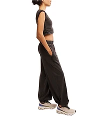 FP Movement Hot Shot Crossover Crew Neck Cropped Muscle Tee & High-Rise Waist Pant Set