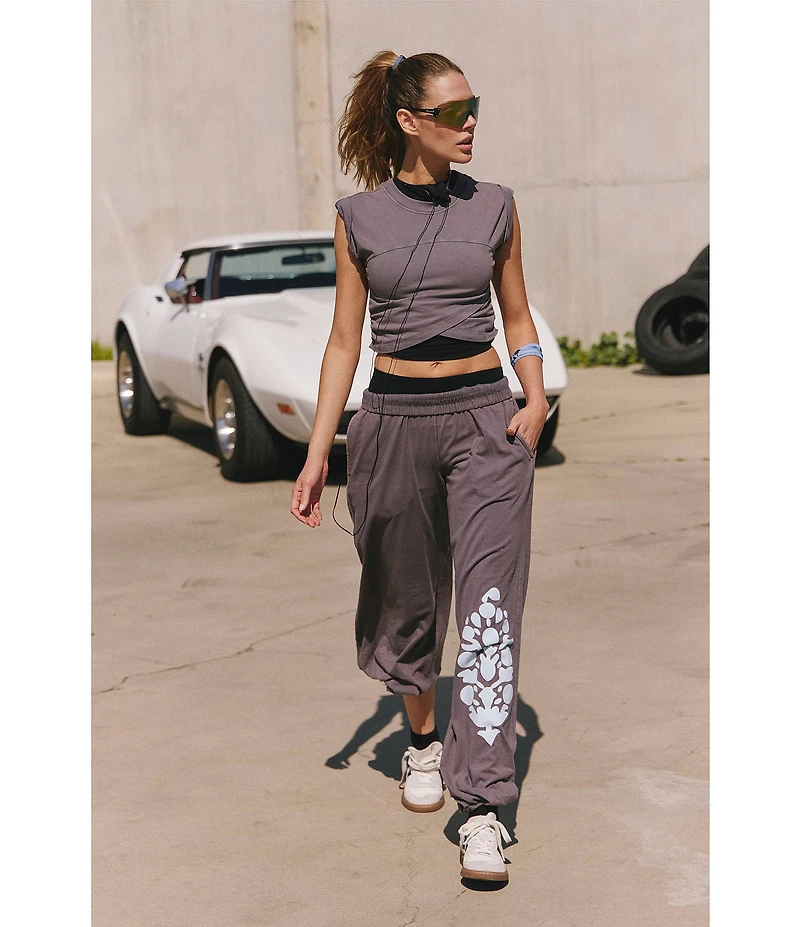 FP Movement Hot Shot Logo Crew Neck Short Sleeve Crossover Hem Set