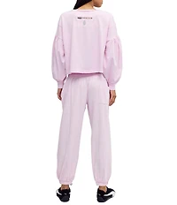 FP Movement Hot Shot Recovery Crew Neck Long Sleeve Top and Mid-Rise Ankle Length Jogger Pant Two-Piece Set