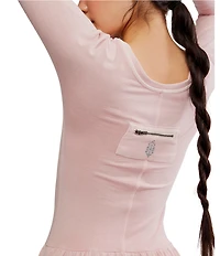 FP Movement Hot Shot Scoop Neck Long Sleeve Wide Leg Onesie