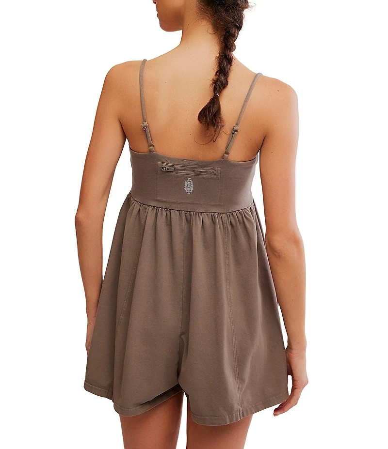 FP Movement Hot Shot Strappy Square Neck Sleeveless Romper