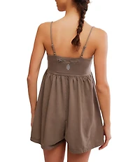 FP Movement Hot Shot Strappy Square Neck Sleeveless Romper