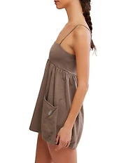 FP Movement Hot Shot Strappy Square Neck Sleeveless Romper