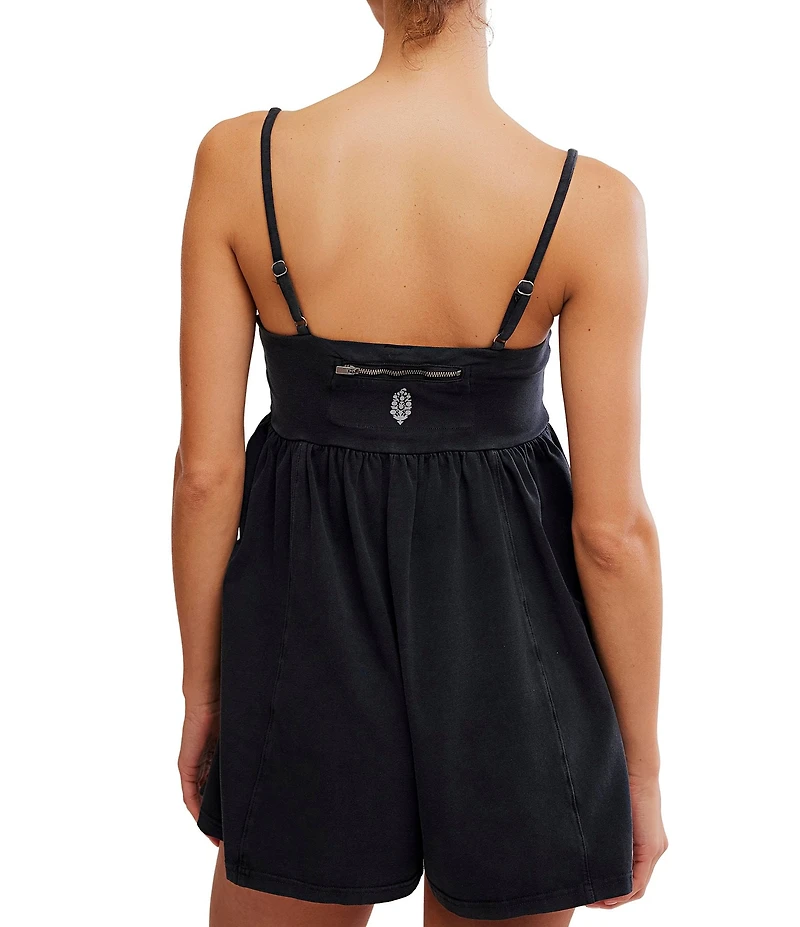 FP Movement Hot Shot Strappy Square Neck Sleeveless Romper