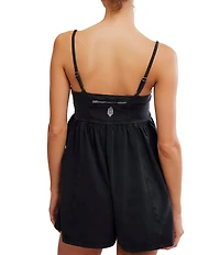 FP Movement Hot Shot Strappy Square Neck Sleeveless Romper