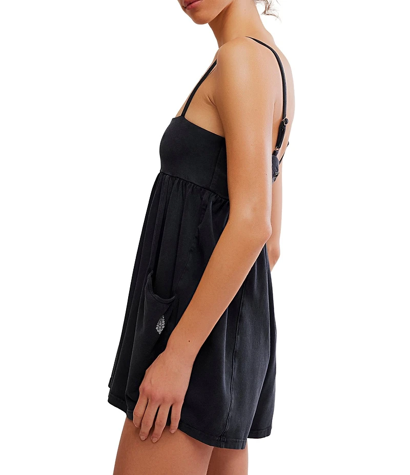 FP Movement Hot Shot Strappy Square Neck Sleeveless Romper