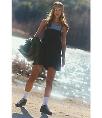 FP Movement Hot Shot Strappy Square Neck Sleeveless Romper