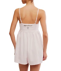 FP Movement Hot Shot Strappy Square Neck Sleeveless Romper