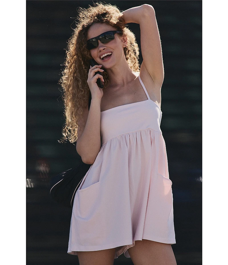FP Movement Hot Shot Strappy Square Neck Sleeveless Romper