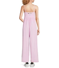FP Movement Hot Shot Strappy Square Neck Sleeveless Wide Leg Jumpsuit