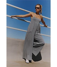 FP Movement Hot Shot Strappy Square Neck Sleeveless Wide Leg Jumpsuit