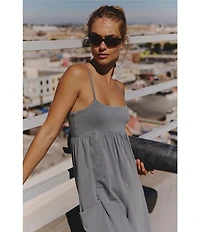 FP Movement Hot Shot Strappy Square Neck Sleeveless Wide Leg Jumpsuit